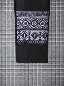 Tween Boy Printed Casual Holiday Pants, Size 5-4-2 - Black - View 3