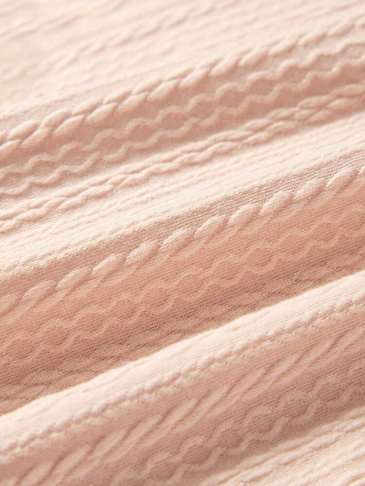 Baby Boy Casual Solid Color Full-Zip Short Sleeve Top