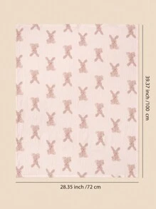 2 件装婴儿柔软舒适透气夏季襁褓毯爱心情人节 - 彩色 - 查看 5