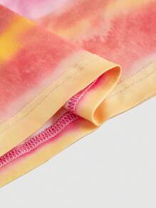 SHEIN MOD Plus Size Mùa Hè Đầy Màu Sắc Tie-Dye In Bandeau Top Tube Top - Nhiều màu - Xem 4