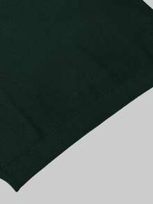 Suéter casual de manga corta de moda para hombres - Verde - Ver 4