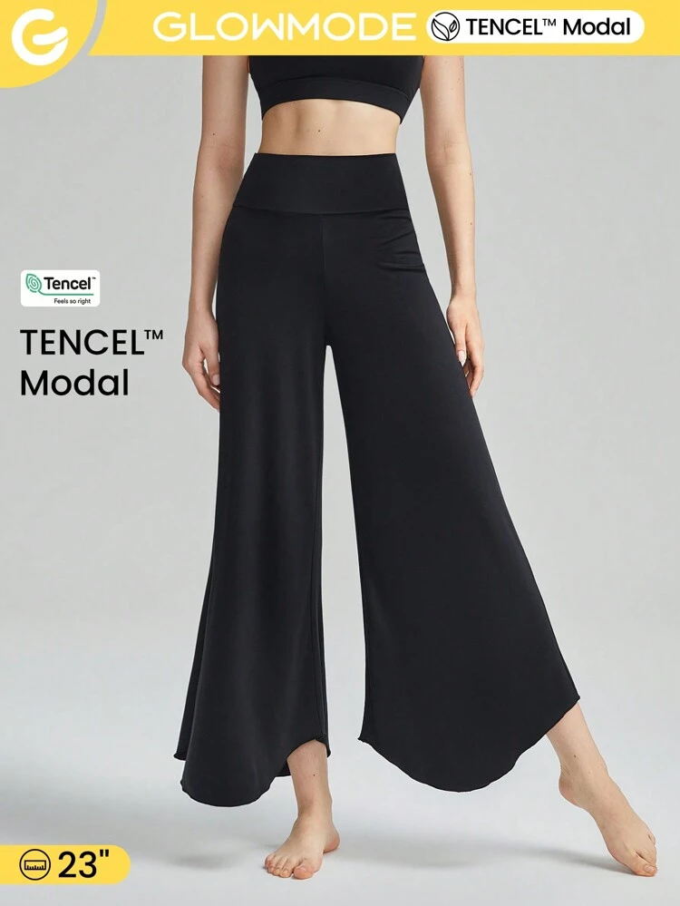 Modal High-Waist Flare Legging Pants Low Impact Yoga Pilates Daily Casual