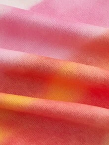 SHEIN MOD Plus Size Mùa Hè Đầy Màu Sắc Tie-Dye In Bandeau Top Tube Top - Nhiều màu - Xem 3