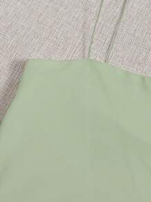 Top de tirantes acanalado de unicolor para uso casual en verano - Morado - Ver 8