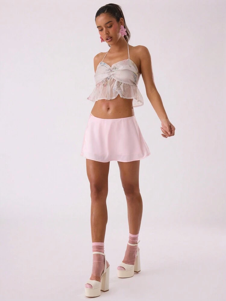 Sleeveless V-Neck Backless Summer Top With Thin Shoulder Straps Summer Ibiza Festival Spring Elegant Boho Holiday