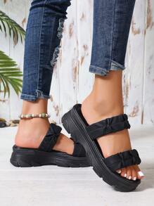 Women's Fashionable And Comfortable Thick-Soled Chill Slippers With Elegant Design