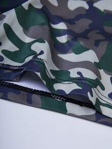 Men's Fashion Camouflage Pattern Boxer Briefs - Army Green - View 7