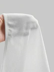 ROMWE Goth 女士翅膀十字不對稱露肩短袖t恤 - 白色 - 查看 5