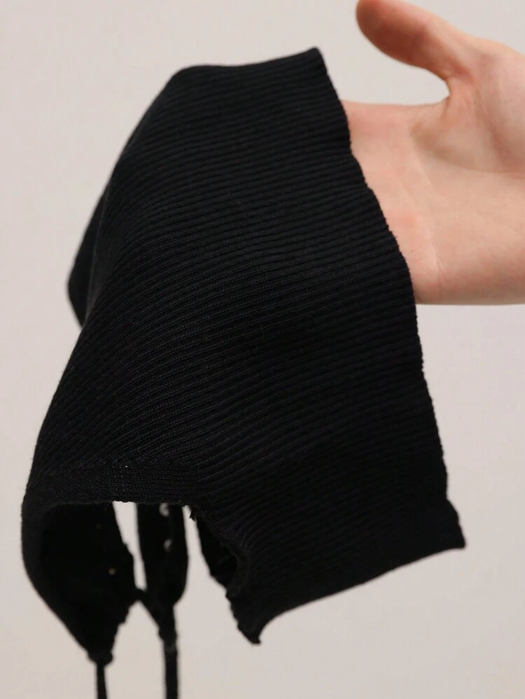 Women's Summer Beach Sleeveless Halter Top With Bead Embellishment