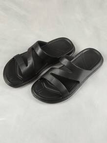Women's Plastic Slippers, Summer Bathroom Shower Slippers, Non-Slip Lightweight Ladies' Sandals