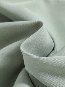 SHEIN 春季夏季青少年男孩實用款休閒褲，裝飾口袋設計 - 綠色 - 查看 3