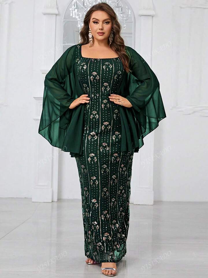 SHEIN CURVE フラワープリントドレス 1XL SHEIN レディース・メンズ・ファッションオンラインショップ