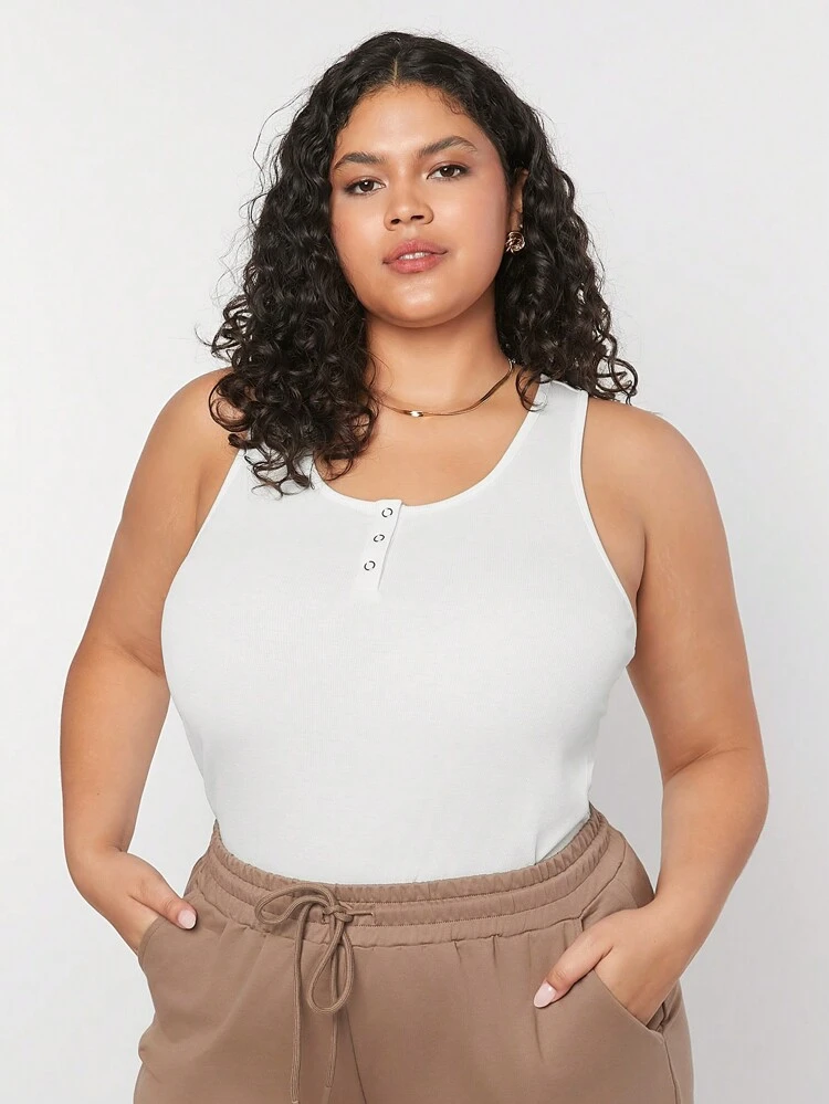 Women's Summer Casual 2pcs Basic U-Neck Top Set