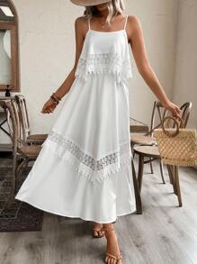 Breezaya 女士純色夏季假日背心裙 - 綠色 - 查看 1