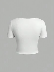 SHEIN EZwear 3 件套女士休闲条纹长袖修身 T 恤，适合春秋季节 - 彩色 - 查看 6