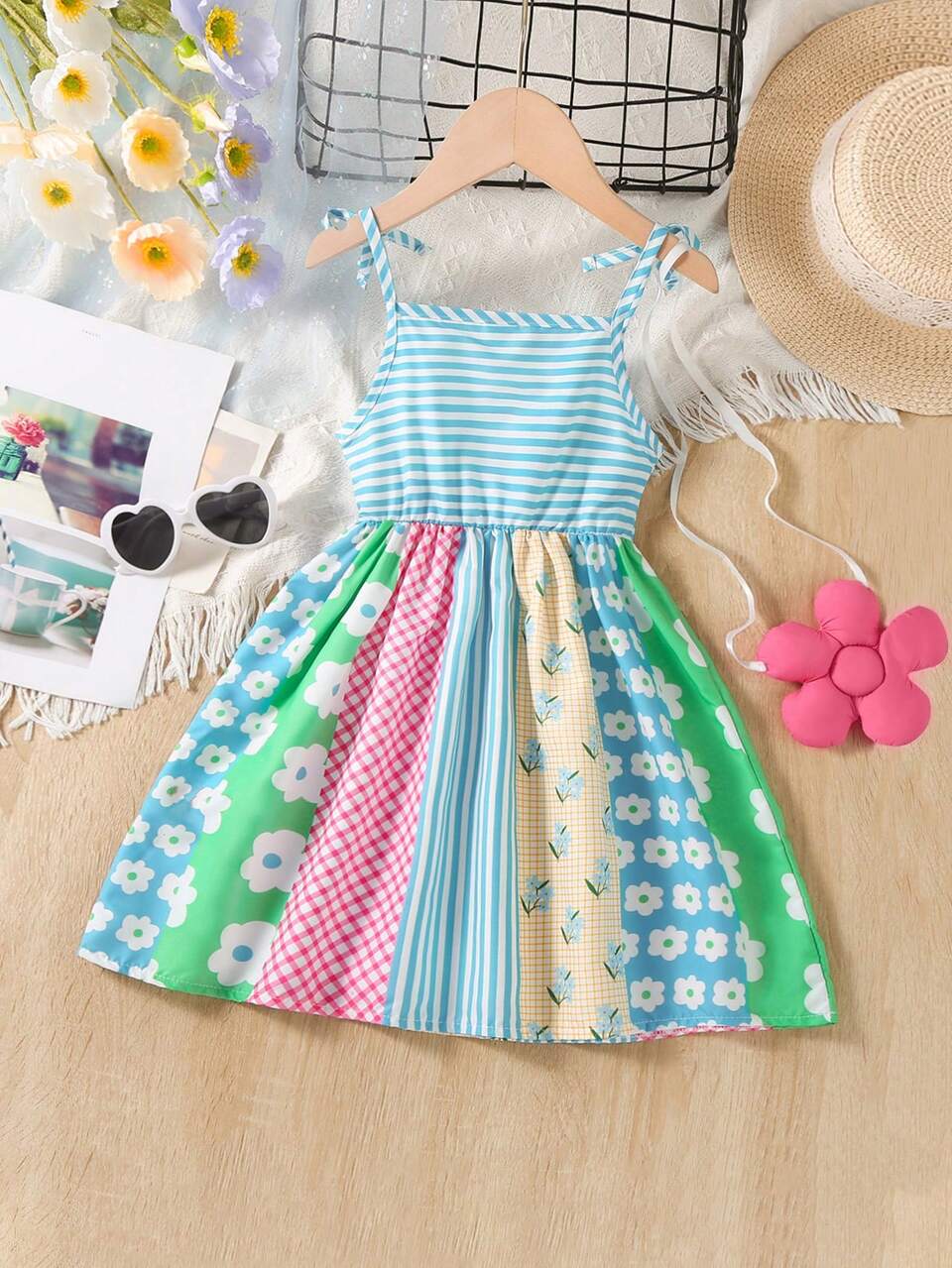 Young Girl Sweet Ditsy Floral Sundress
