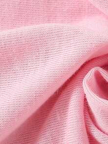 SHEIN Young Girl 2pcs/Set Colorful Slogan Letter Printed Short Sleeve T-Shirt And Golden Hot Stamping Shorts Outfits - Multicolor - View 5