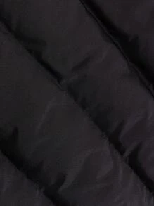 RueChic 男士口袋和標籤常規棉袄背心 - 黑色 - 查看 5