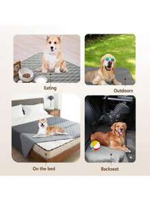 Double-Sided Waterproof Pet Bed Mat, Pet Blanket, Sofa Furniture Protector Cover, Suitable For Small/Medium/Large Cats, Dogs, Small Animals, Max Weight Capacity 34kg