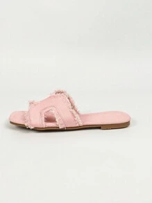 Women's Spring/Summer Fashion Flat Non-Slip Slippers - Pink - View 6