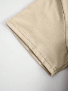 INAWLY Camiseta casual de manga corta para mujer de talla grande de verano con impresión de letras y fresas