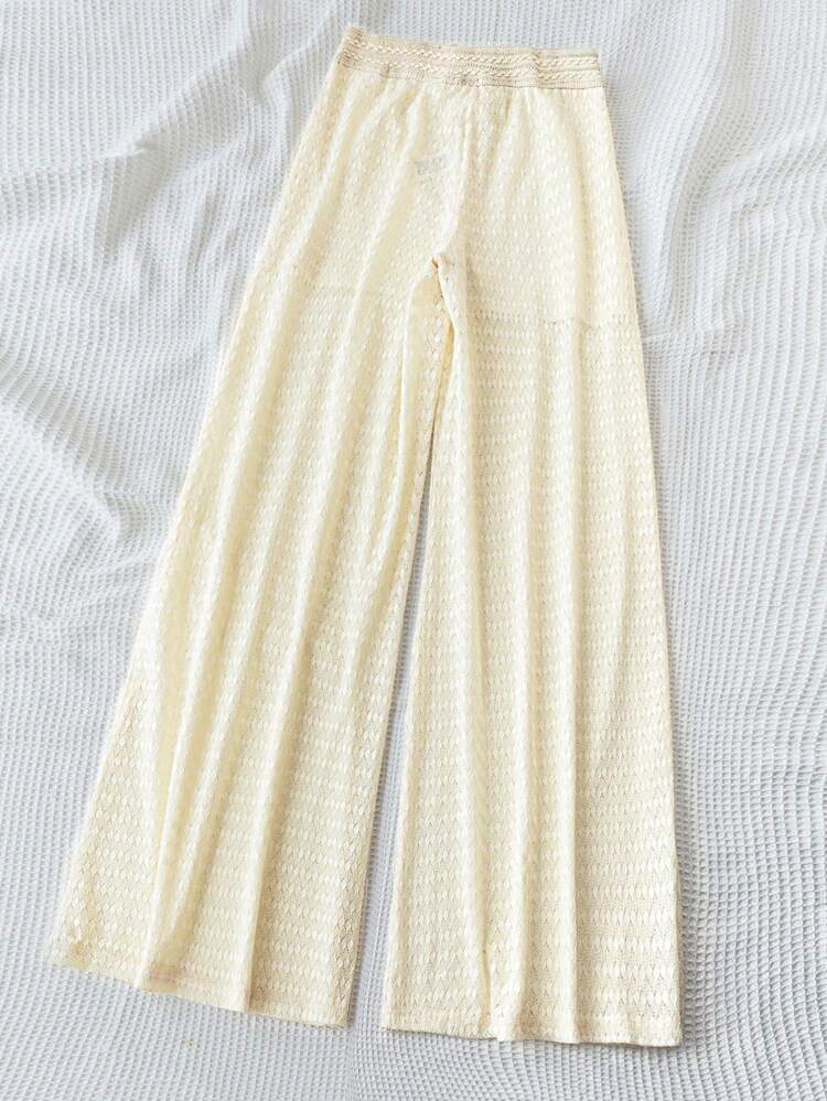 WYWH Women's Vacation, Graduation Season, Back-To-School Season, Seaside Casual Knitted Texture, Tassels, Tassels, Lanyards, White Trousers