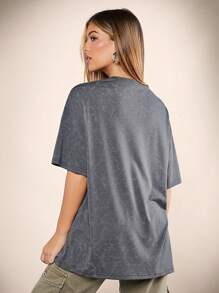 SHEIN Unity Women's Graphic Tee - Grey - View 2