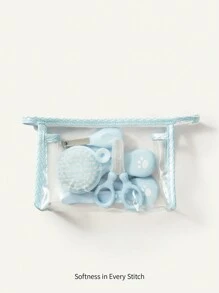 Cozy Pixies 蓝色婴儿指甲护理 6 件套 - 藍色 - 查看 2