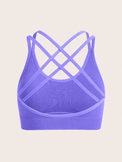 Sovereign Charm Seamless High Elasticity Sports BH Double Shoulder Straps view 6