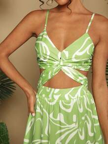 Travachic Damska prosta codzienna sukienka z nadrukiem (losowy wzór)