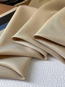 1 件女士几何印花仿丝方巾，时尚百搭头巾款式，适合日常装饰，春夏季 - 彩色 - 查看 4