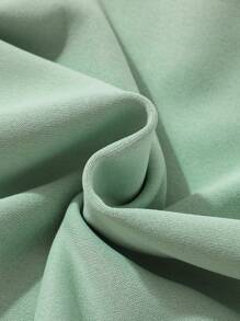 Sparklyn 青少女簡約拼色字母印花棒球上衣與裙子套裝 - 薄荷綠 - 查看 6