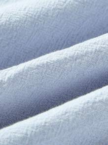 女嬰傳統圖案彈性腰休閒短褲 - 淺藍色 - 查看 8