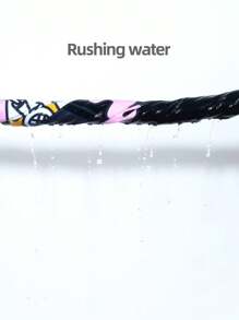 Surfspeed 男士卡通印花連帽沙灘遮罩衣，夏季 - 黑色 - 查看 5