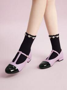 CUCCOO DOLLMOD Women's Flat Shoes With Unique Design, Perfect For Daily Outfits Vacation Shoes Summer - Purple - View 9