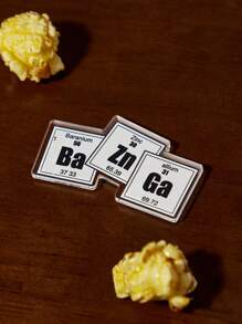 THE BIG BANG THEORY X SHEIN 6pcs/Set Cartoon & Letter Printed Fridge Magnets - Multicolor - View 7
