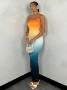 SHEIN BAE 夏季无袖印花连衣裙 / 沙滩度假连衣裙 / 复活节连衣裙 / 嘉年华 / 夏季 / 优雅女装 / 复活节 / 女士沙滩装 / 女士度假装 / 复活节连衣裙 / 复活节连衣裙 / 嘉年华 / 夏季 / 优雅女装 / 复活节 / 女士沙滩装 / 女士度假装 / 复活节连衣裙 / 毕业礼服 / 无肩带 / 毕业礼服 / 无肩带 / 毕业礼服 / 无肩带 - 彩色 - 查看 4