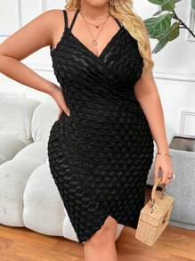 SHEIN CURVE+ 大尺寸夏季假日背心無後裝飾和服裝