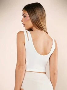 Hauture Cut Out Strap Sleeveless Tank Summer Tops