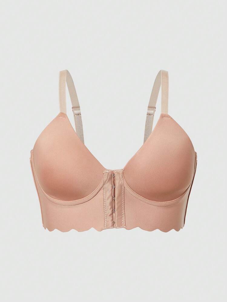 Women's Front Closure Wireless Bra, 1pc