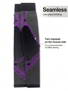 SHEIN Sport Studio Leggings deportivos de cintura alta con estampado de colores contrastantes