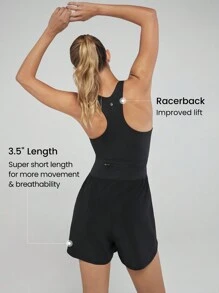 GLOWMODE Powersculpt™-Air VitalSwift Classic Racerback Jumpsuit With Built-In Underwear Medium Impact Running Workout Quick Dry Moisture Wicking Cool Feeling