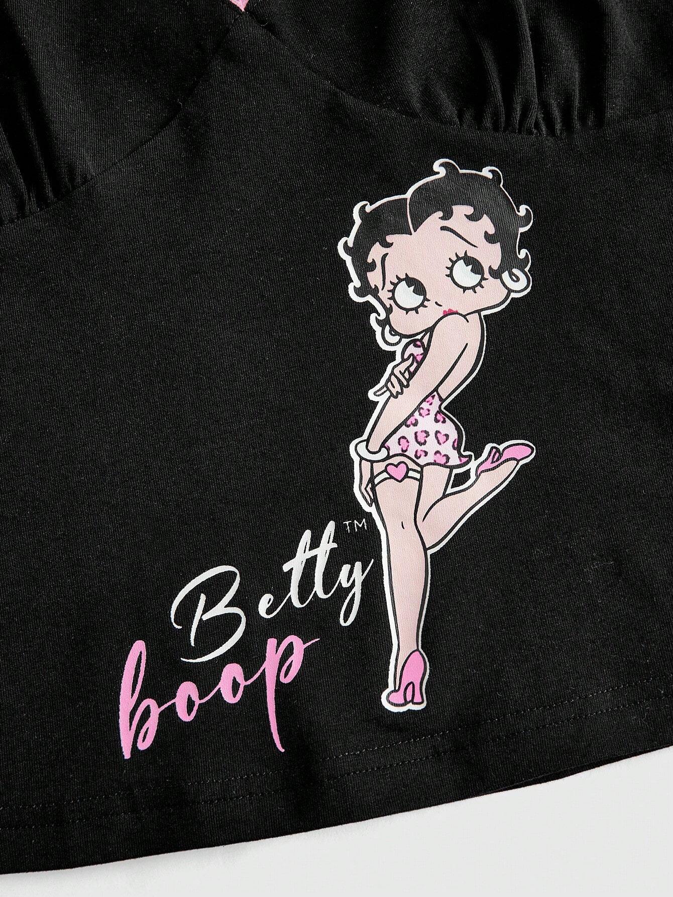 Our Betty Boop | ROMWE Plus Size Cartoon Character And