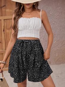 SHEIN 孕妇随机印花简约日常裤子