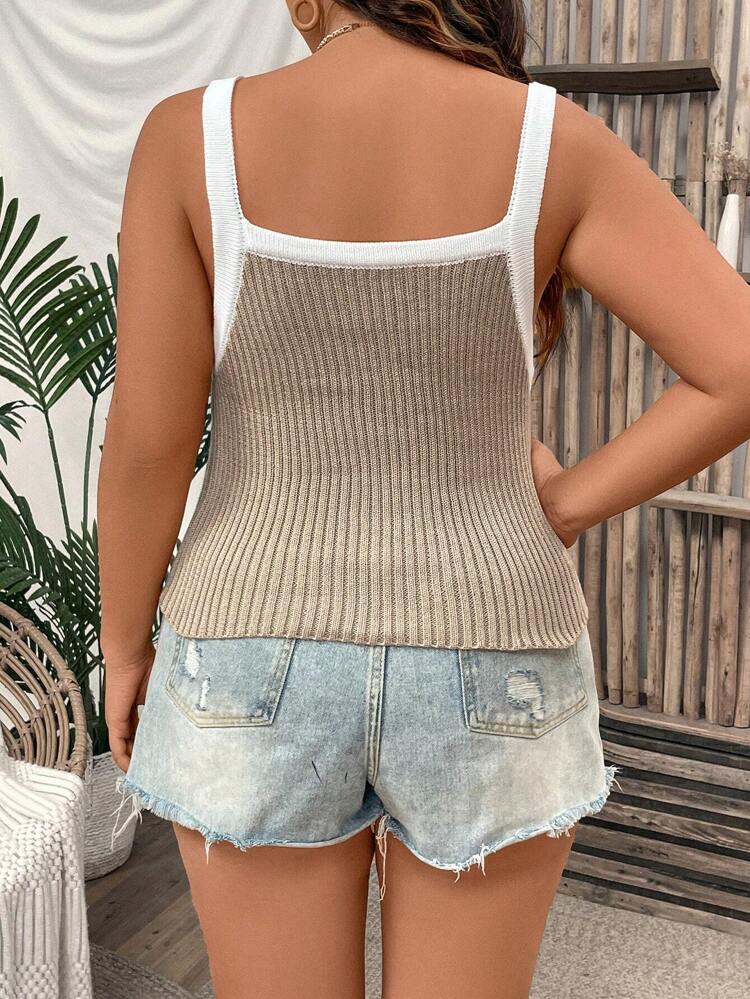 Textured Pattern Plus Size Knit Sweater, Casual