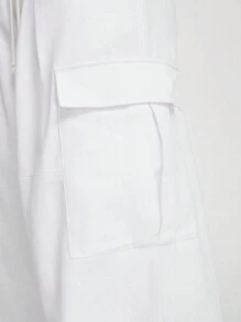 Manfinity VCAY Men's Solid Loose Woven Wide Leg Pants