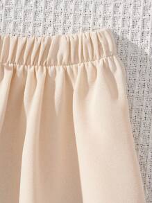 SHEIN Baby Girl Lovely Floral Cap Sleeve Top & Ruffle Hem Skirt Set, Perfect For Summer Vacation
