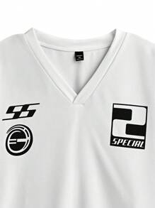 Manfinity VCAY 2-Piece Men Plus Size Loose Knitted Casual Short Sleeve Outfit - Multicolor - View 12