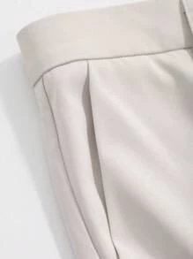 DAZY Men's Plain Color Simple Daily Suit Pants For All Seasons