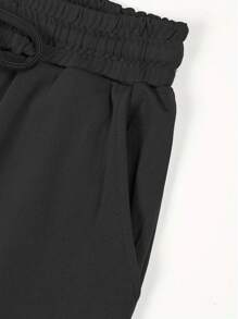 INAWLY Ladies' Solid Color Simple Casual Rope Shorts Graduation,Back To School Outfits,Graduation,Teacher Outfits For Women,Back To School